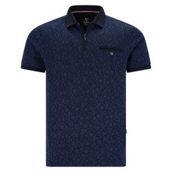 Polo Triko Hajo Blue Flowers