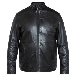 Bunda North Black Leather