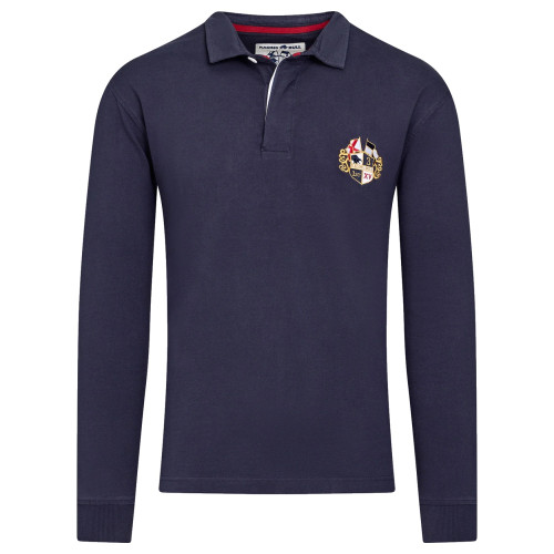 detail Polo Triko Raging Bull Classis LS Rugby