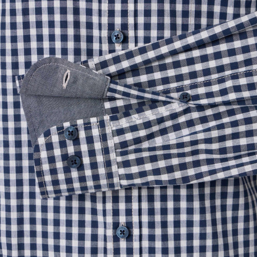 detail Košile Casamoda Checks Blue