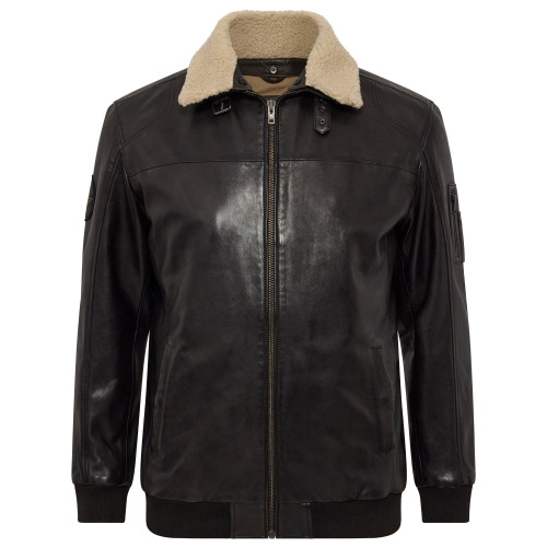 detail Bunda North 56°4 Lamb Leather
