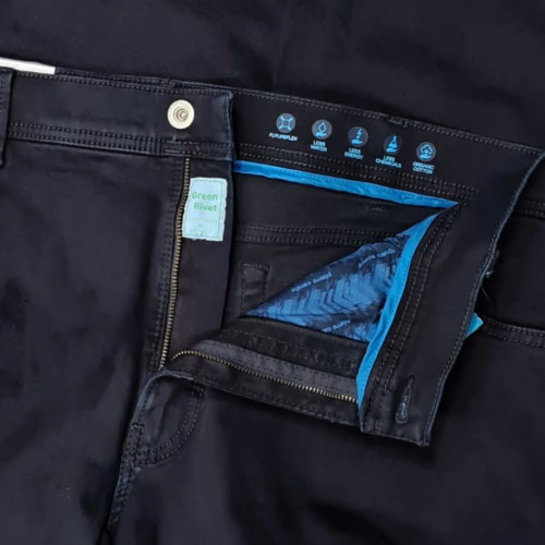 detail Džíny Pierre Cardin Green Rivet